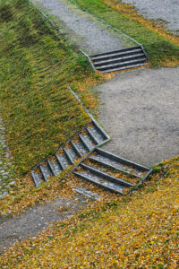 Natural Science, Stairs in a park in autumn Natural Science, Stairs in a park in autumn